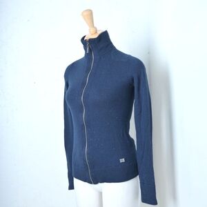 BMW | Navy blue zipper wool sweater